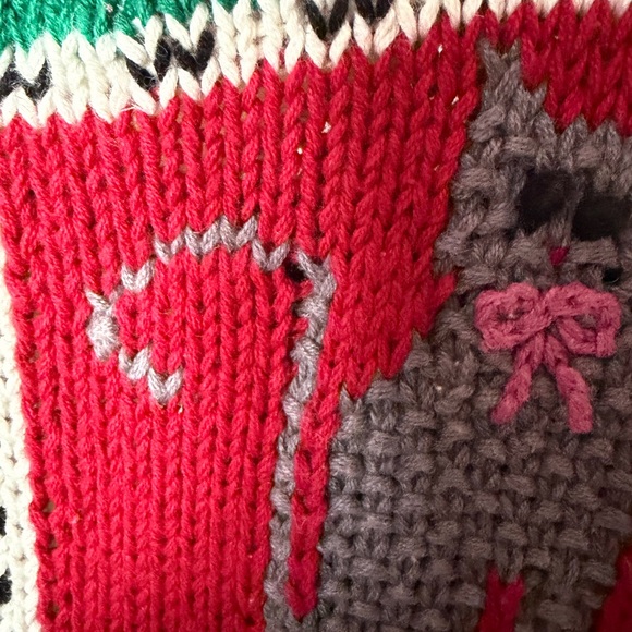 Northern Isles Colorful Farm-Themed Cardigan Vintage - Picture 7 of 8